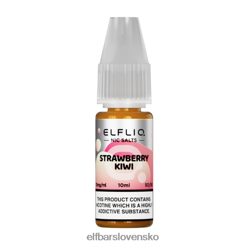 RNB6H180 elfbar elfliq nic salt - jahodové kiwi - 10ml-10 mg/ml jedna farba elektronické cigarety