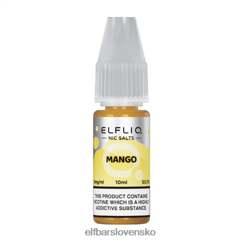 RNB6H189 elfbar elfliq nic salts - mango - 10ml-20 mg/ml jedna farba elektronické cigarety