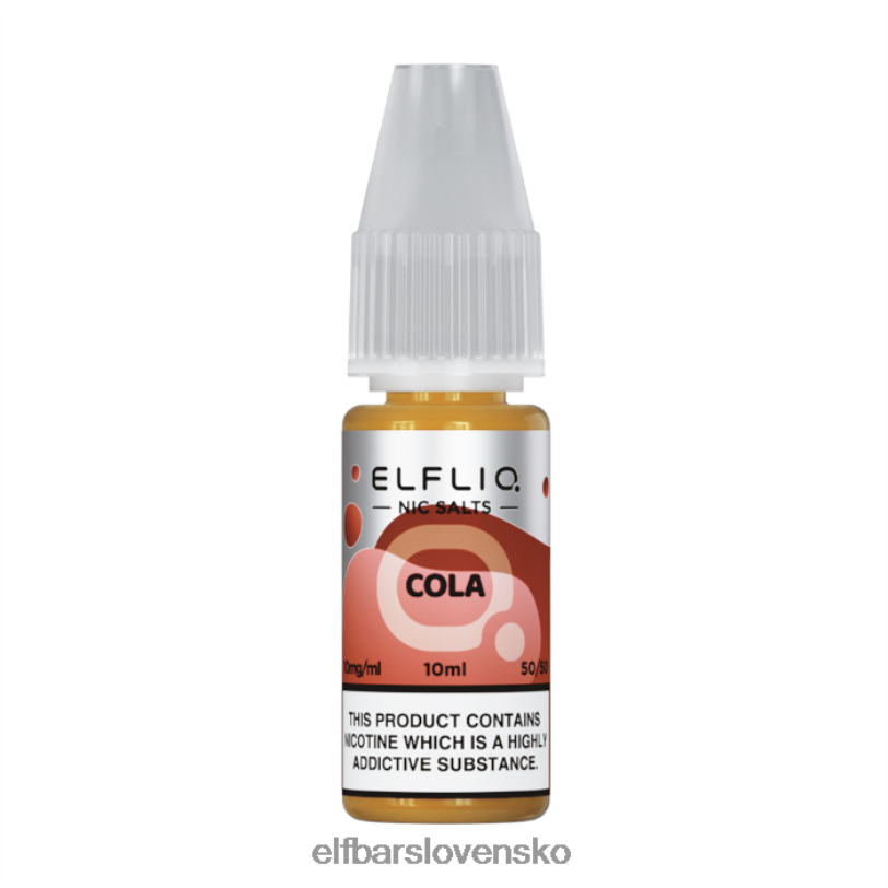 RNB6H195 elfbar elfliq nic salts - cola - 10ml-20 mg/ml jedna farba elektronické cigarety