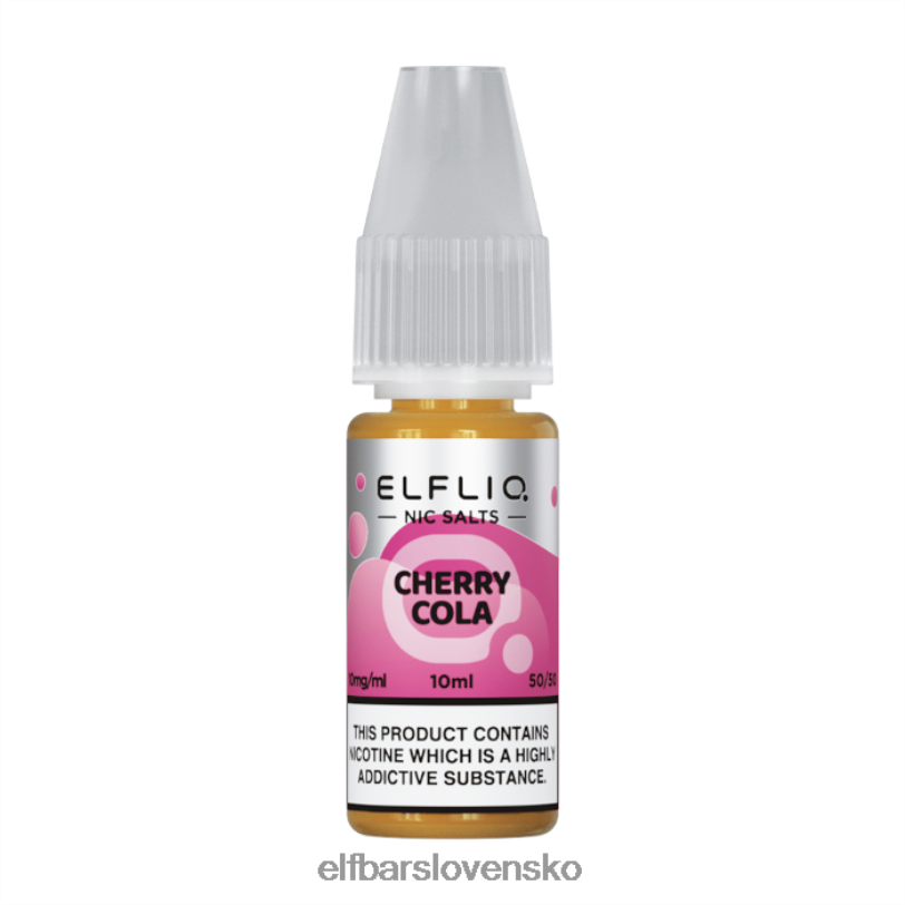 RNB6H197 elfbar elfliq nic salts - cherry cola - 10ml-20 mg/ml jedna farba elektronické cigarety