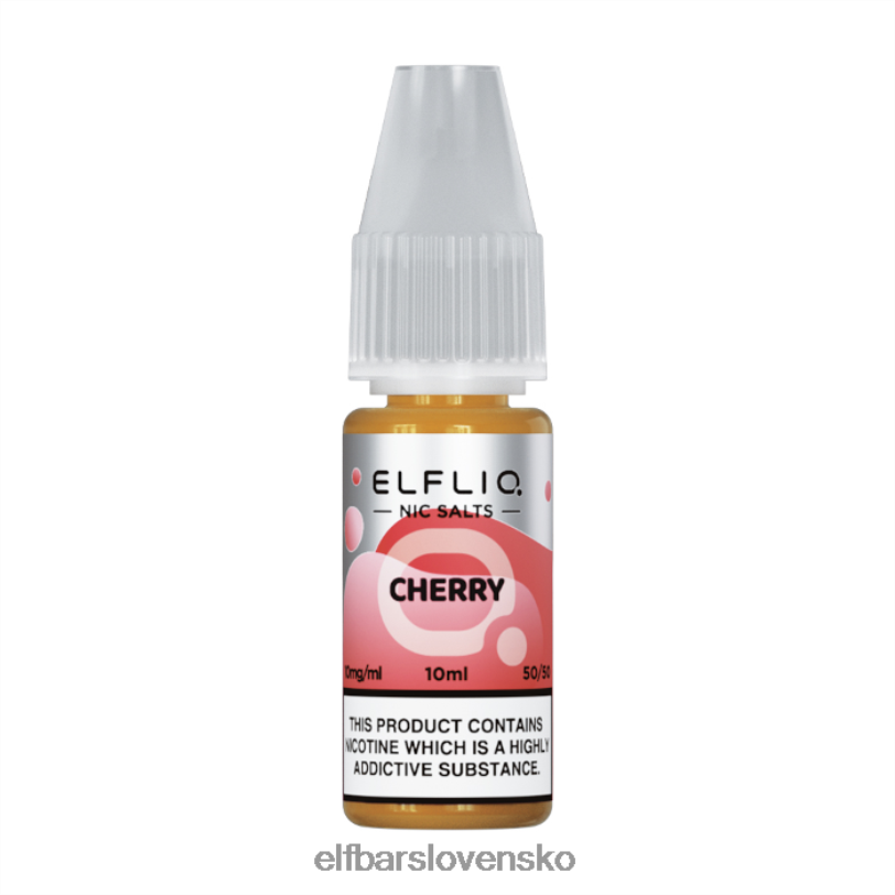 RNB6H198 elfbar elfliq nic salt - čerešňa - 10ml-5mg jedna farba elektronické cigarety