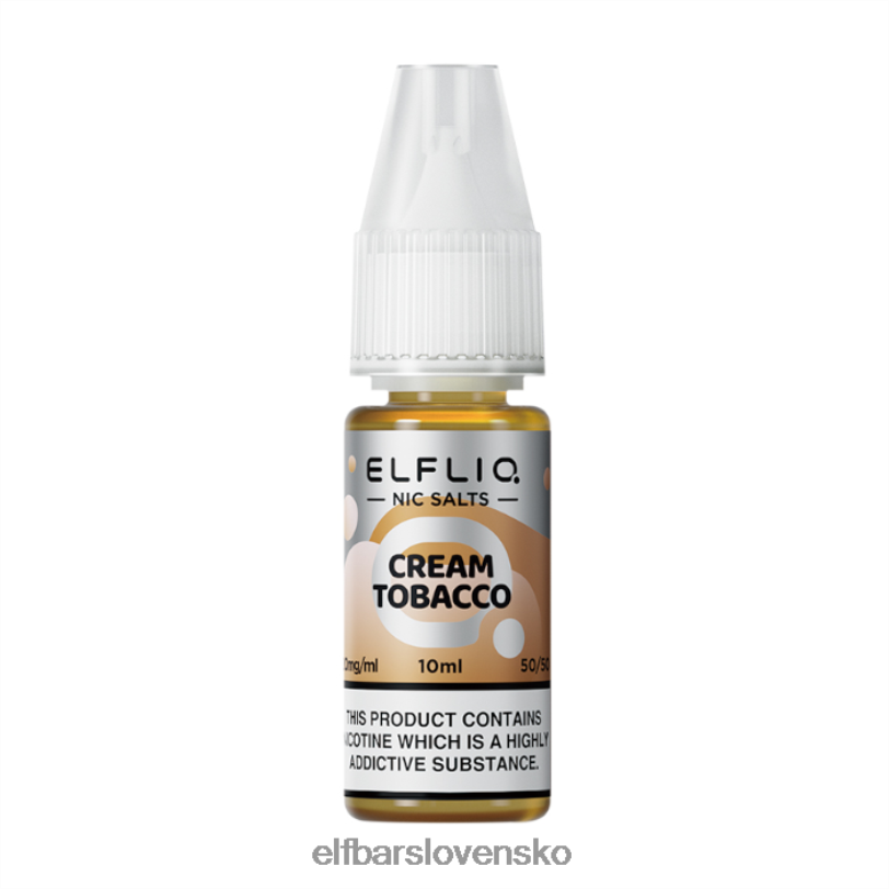 RNB6H212 elfbar elfliq krémové tabakové soli -10ml-20 mg/ml jedna farba elektronické cigarety