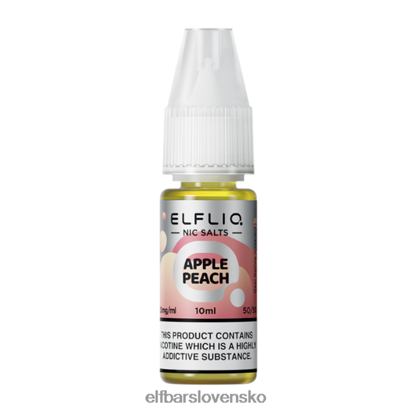 RNB6H219 elfbar elfliq jablko broskyňa nič soli - 10ml-10 mg/ml jedna farba elektronické cigarety