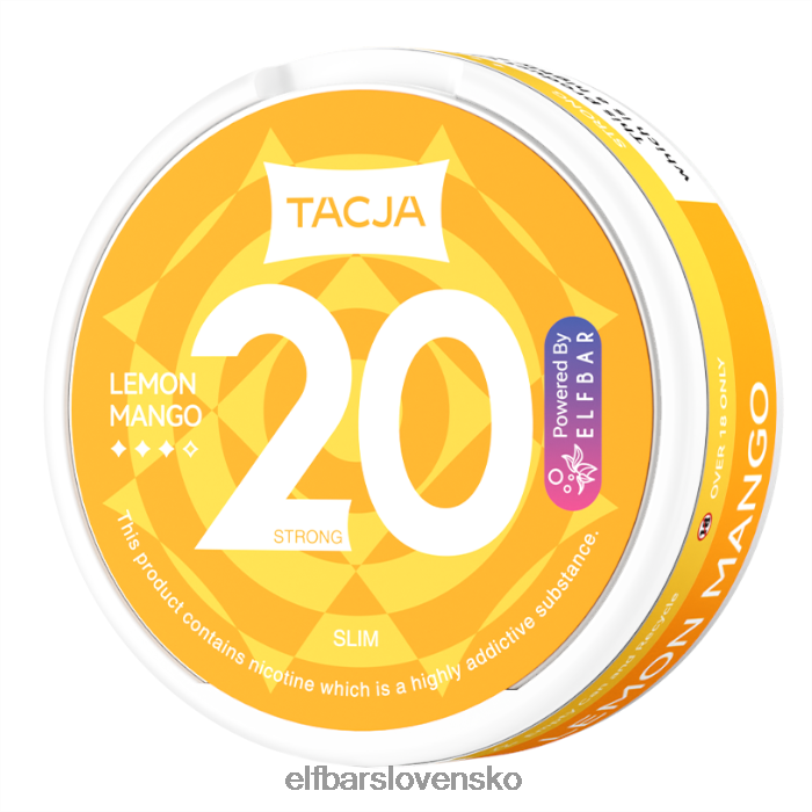 RNB6H224 elfbar tacja nikotínové vrecko - citrón mango - 1ks - 20 mg/g jedna farba elektronické cigarety