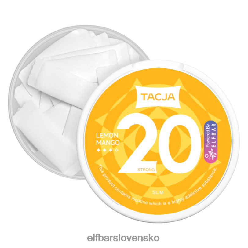 RNB6H224 elfbar tacja nikotínové vrecko - citrón mango - 1ks - 20 mg/g jedna farba elektronické cigarety