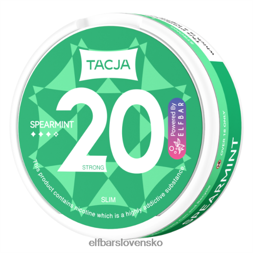 RNB6H227 elfbar tacja nikotínové vrecko - mäta klasnatá - 1 ks - 20 mg/g jedna farba elektronické cigarety