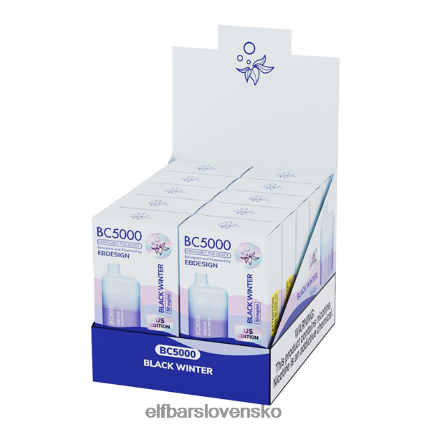 ELFBAR čierny zimný bc5000 spotrebiteľ - slobodný RZ2N6P32 elektronická cigareta