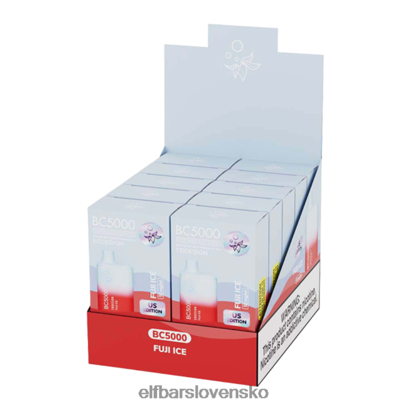 ELFBAR spotrebiteľ fuji ice bc5000 - slobodný RZ2N6P46 elektronická cigareta