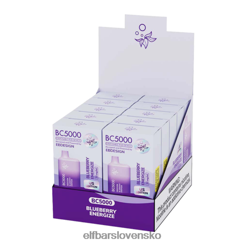 ELFBAR čučoriedka energize bc5000 spotrebiteľ - slobodný RZ2N6P45 elektronická cigareta