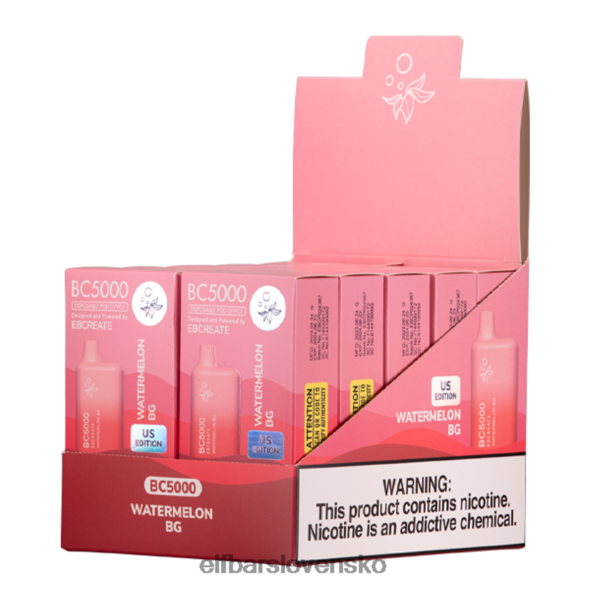 ELFBAR vodný melón bg bc5000 spotrebiteľ - slobodný RZ2N6P36 elektronická cigareta