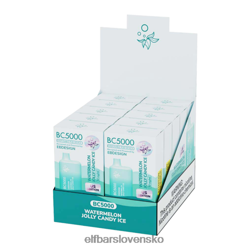 ELFBAR vodný melón jolly ice eb bc5000 spotrebiteľ - slobodný RZ2N6P63 elektronická cigareta