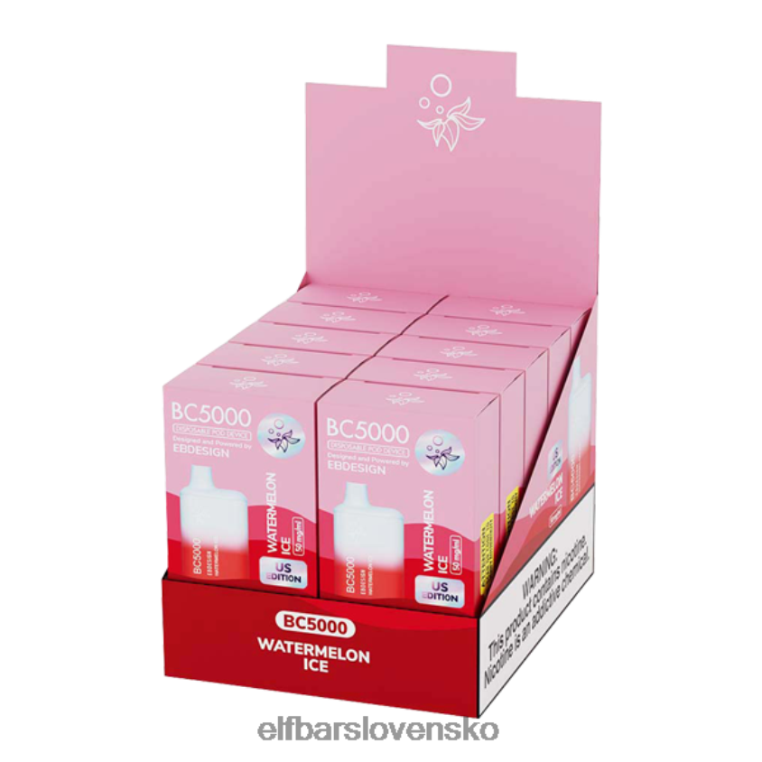 ELFBAR vodný melónový ľad bc5000 konzumný - jeden - 40 mg RZ2N6P7 elektronická cigareta