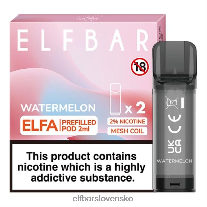 RNB6H114 elfbar elfa naplnená tobolka - 2 ml - 20 mg (2 balenia) čučoriedka kyslá malina elektronické cigarety