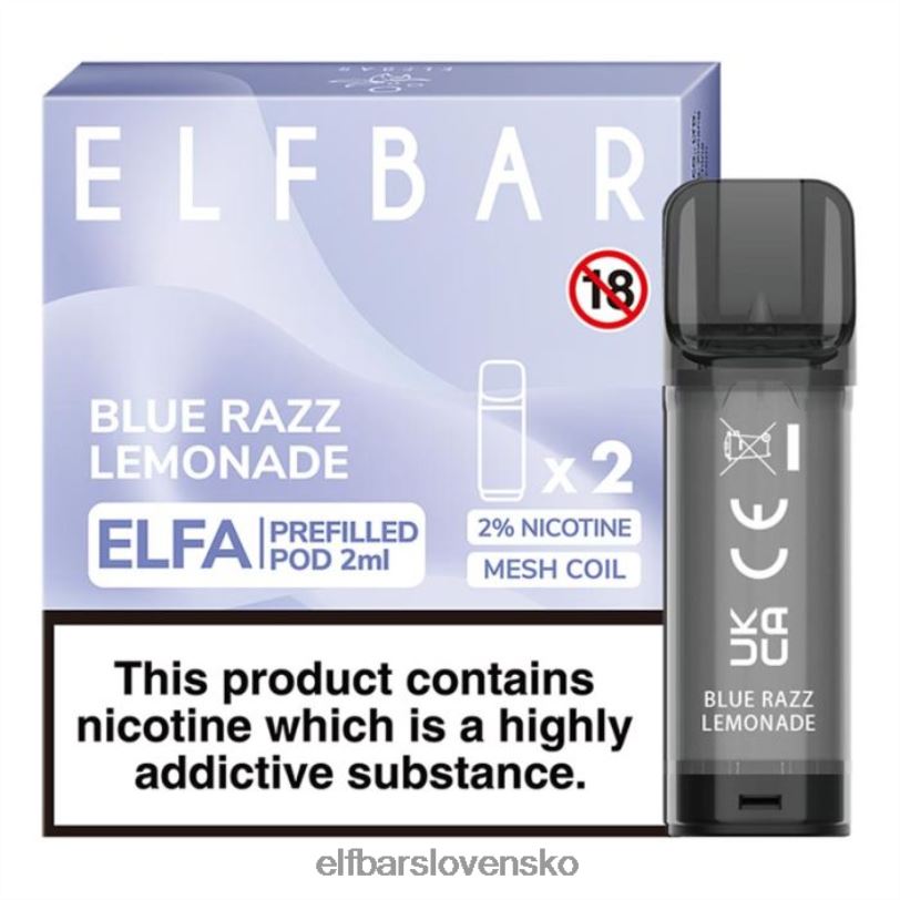 RNB6H114 elfbar elfa naplnená tobolka - 2 ml - 20 mg (2 balenia) čučoriedka kyslá malina elektronické cigarety