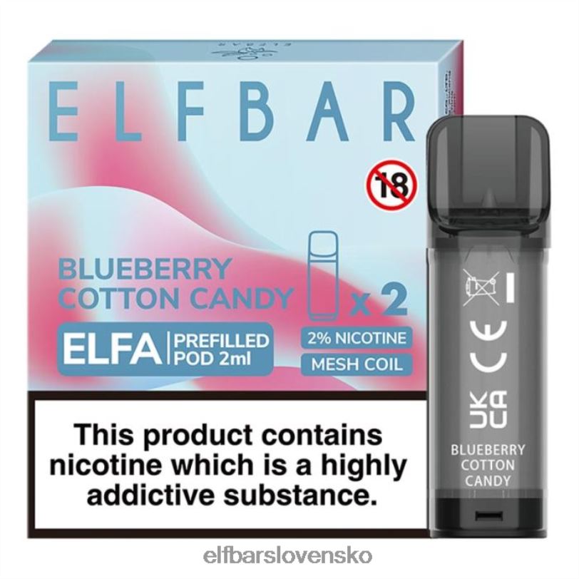 RNB6H122 elfbar elfa naplnená tobolka - 2 ml - 20 mg (2 balenia) malinový vodný melón elektronické cigarety