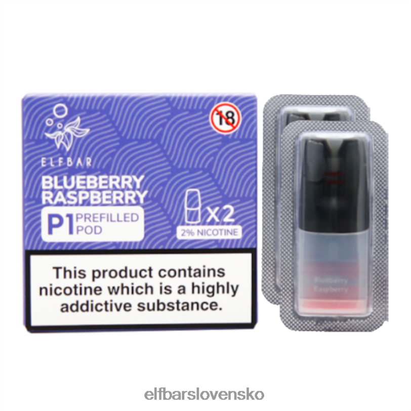 RNB6H157 elfbar mate 500 p1 naplnené struky - 20 mg (2 balenia) čučoriedka malina elektronické cigarety