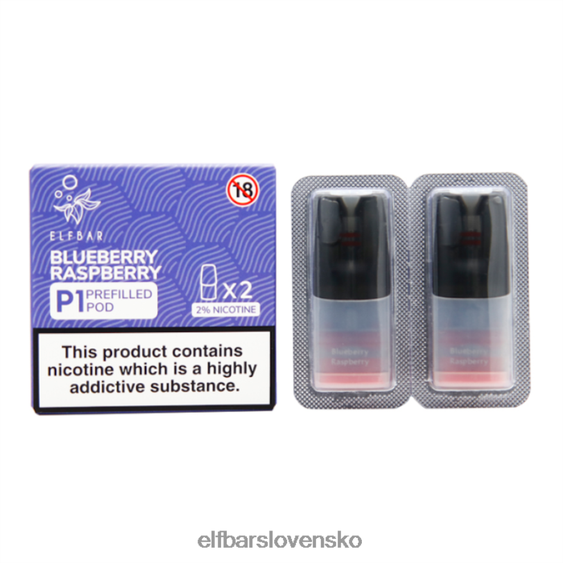 RNB6H157 elfbar mate 500 p1 naplnené struky - 20 mg (2 balenia) čučoriedka malina elektronické cigarety