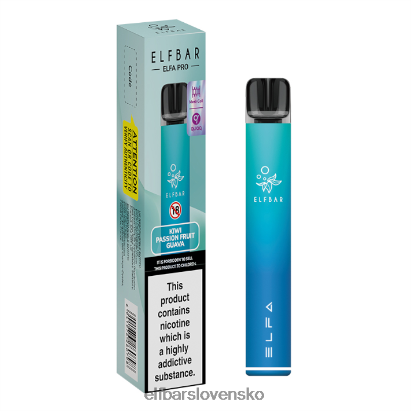 RNB6H68 elfbar súprava elfa pro pod - dobíjacia čierna + modrá razz limonáda predplnená pod elektronické cigarety