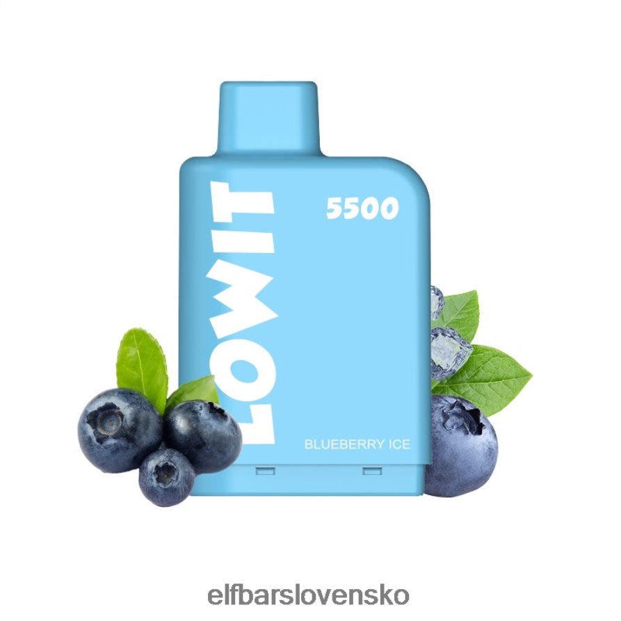 čučoriedkový ľad elektronická cigareta JNN0TH123 predplnená súprava pod lowit 5500 2%nic ELFBAR