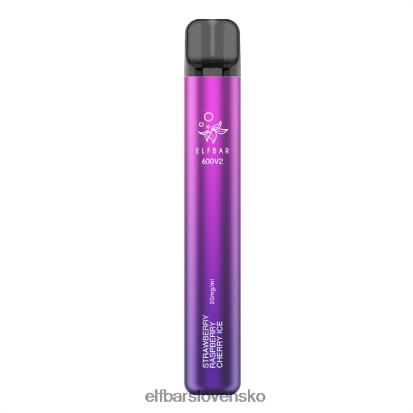 RNB6H18 elfbar 600v2 jednorazová vapka - 20 mg jahoda malina čerešňa ľad elektronické cigarety