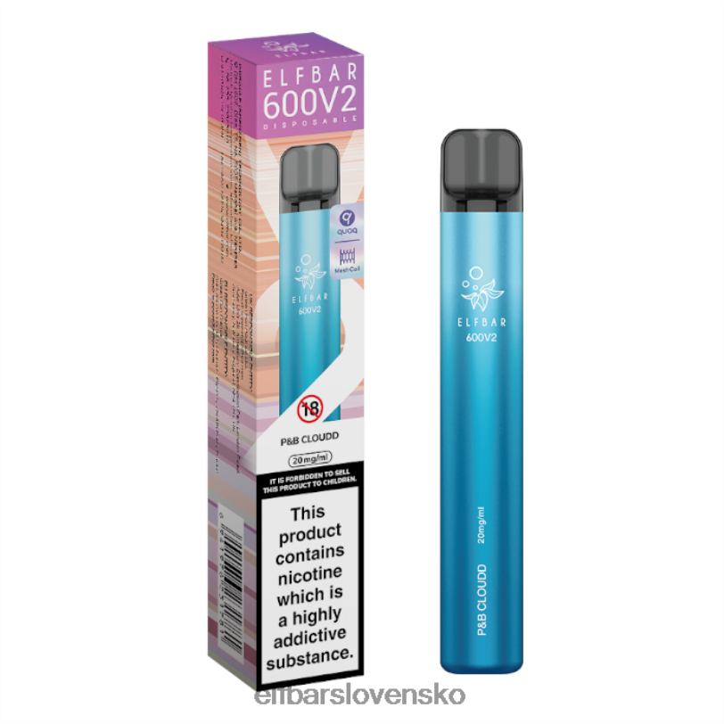 RNB6H25 elfbar 600v2 jednorazová vapka - 20 mg p&b cloud elektronické cigarety