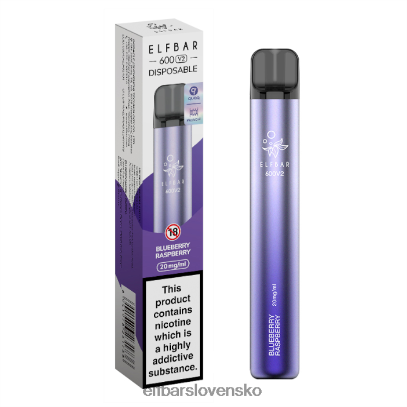 RNB6H28 elfbar 600v2 jednorazová vapka - 20 mg elfturbo ľad elektronické cigarety