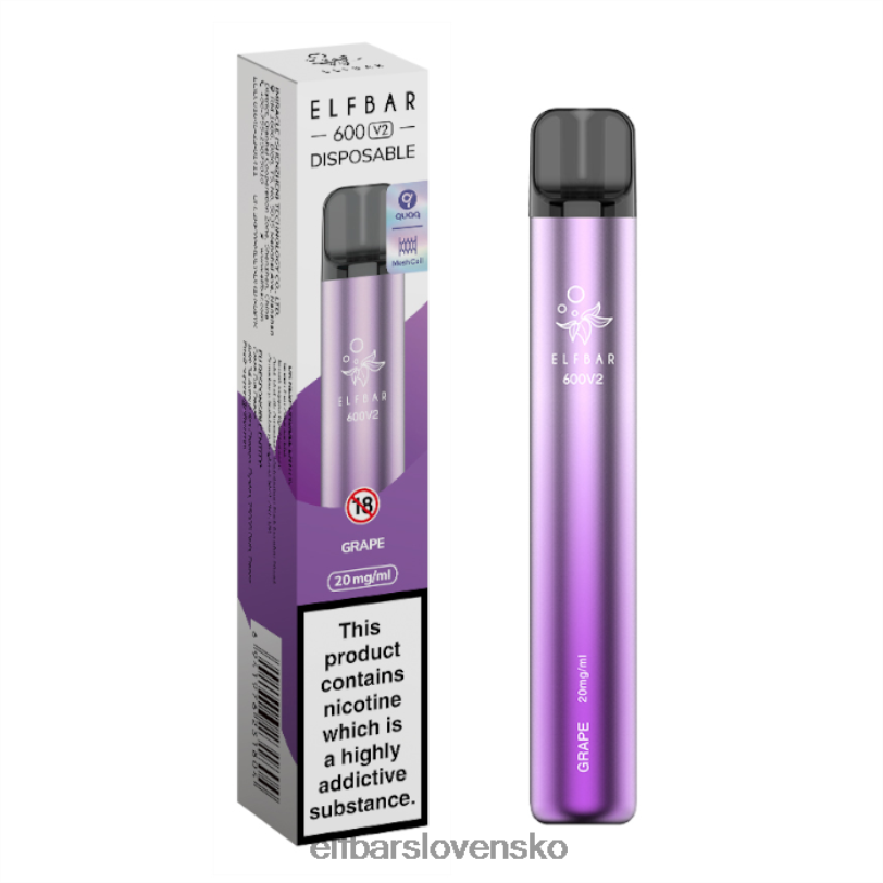 RNB6H28 elfbar 600v2 jednorazová vapka - 20 mg elfturbo ľad elektronické cigarety