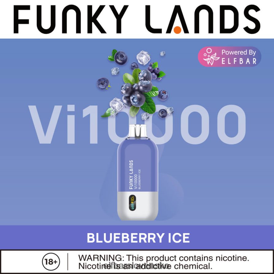 bobuľová zmes elektronická cigareta JNN0TH159 funky lands jednorazový vape vi10000 potiahnutí ELFBAR