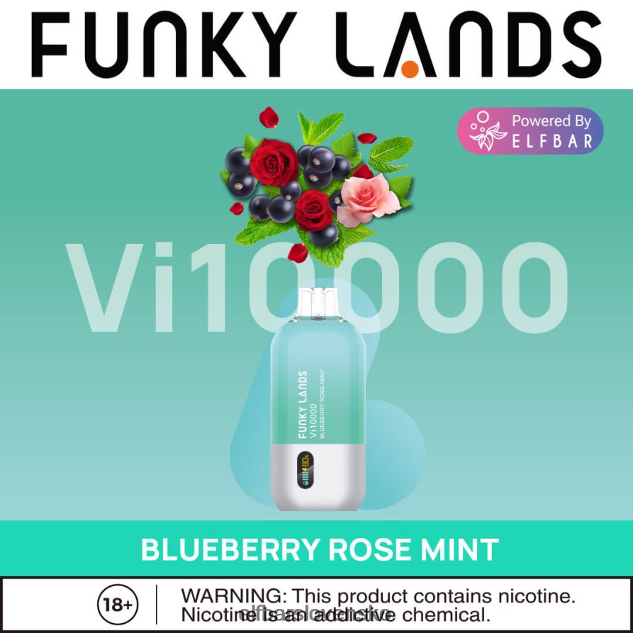bobuľová zmes elektronická cigareta JNN0TH159 funky lands jednorazový vape vi10000 potiahnutí ELFBAR