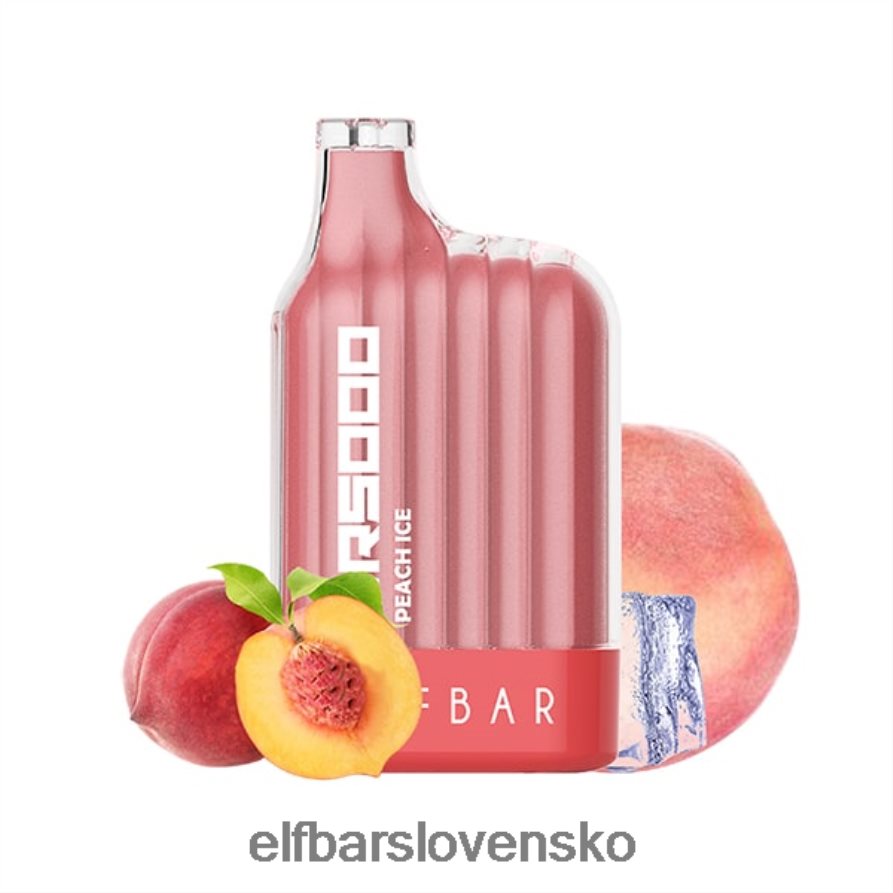 broskyňový ľad elektronická cigareta JNN0TH20 najlepšia príchuť jednorazová vape cr5000 ľadová séria ELFBAR