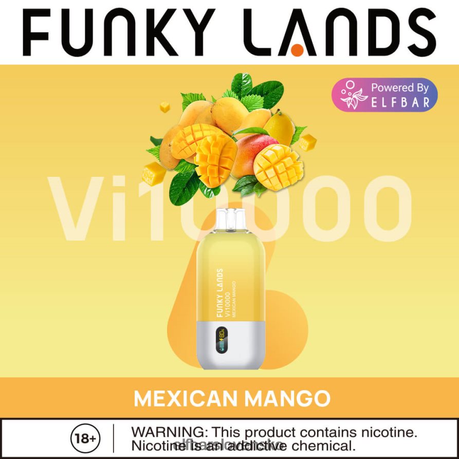 broskyňová koláda elektronická cigareta JNN0TH162 funky lands jednorazový vape vi10000 potiahnutí ELFBAR