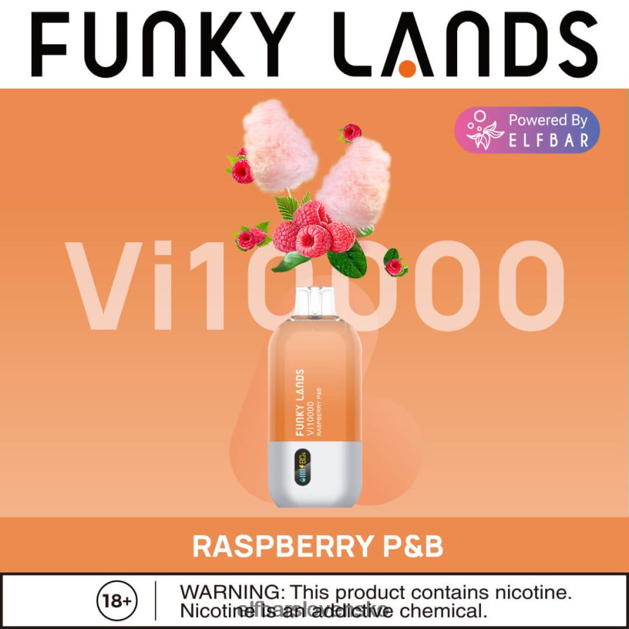 broskyňová koláda elektronická cigareta JNN0TH162 funky lands jednorazový vape vi10000 potiahnutí ELFBAR