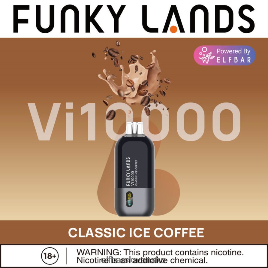 brusnicový hroznový duo ľad elektronická cigareta JNN0TH165 funky lands jednorazový vape vi10000 potiahnutí ELFBAR