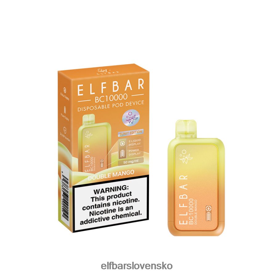 dvojité mango elektronická cigareta JNN0TH39 jednorazový vape nový bc10000 10000 potiahnutí ELFBAR