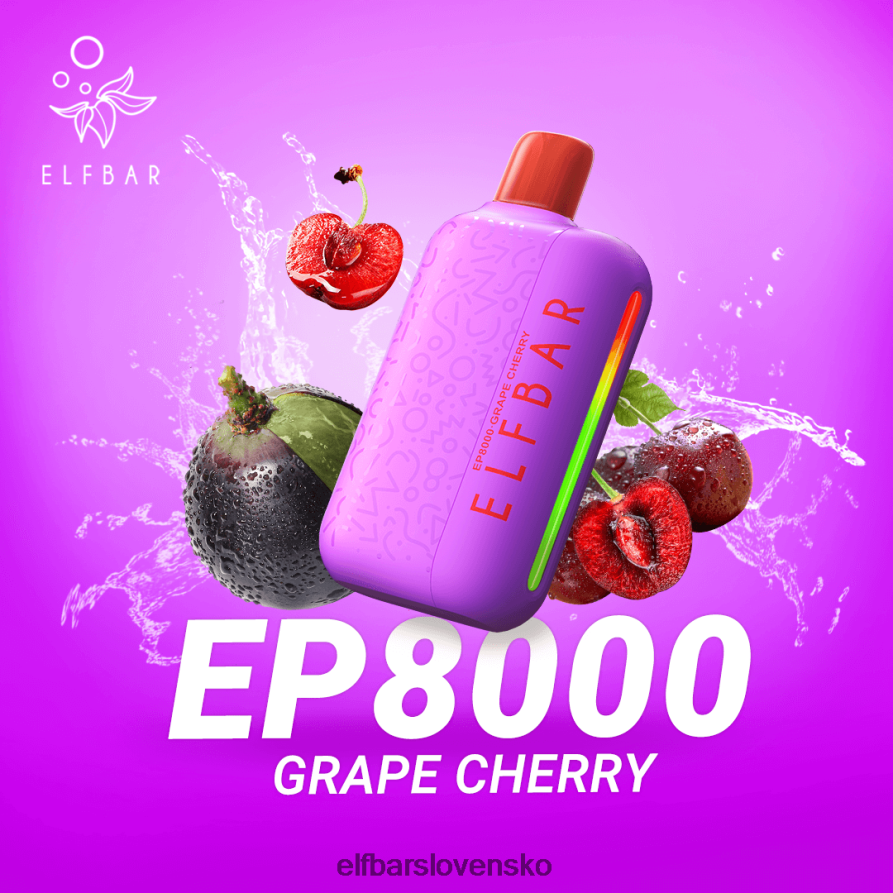 hroznová čerešňa elektronická cigareta JNN0TH57 jednorazové vape nové ep8000 obláčiky ELFBAR