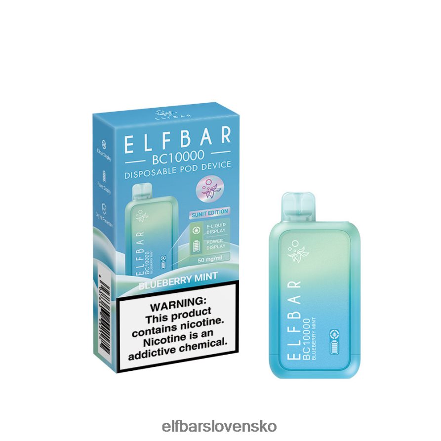 modrý razz ľad elektronická cigareta JNN0TH36 jednorazový vape nový bc10000 10000 potiahnutí ELFBAR