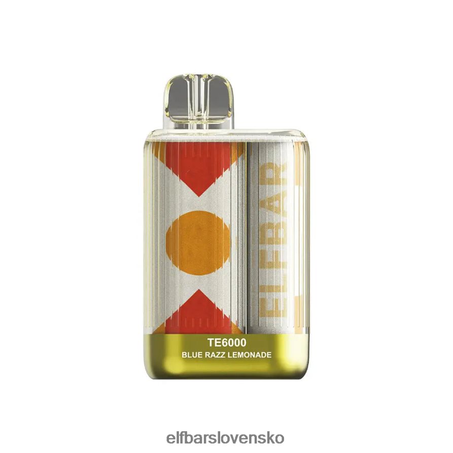 modrá razz limonáda elektronická cigareta JNN0TH90 jednorazové vape te6000 šluky ELFBAR
