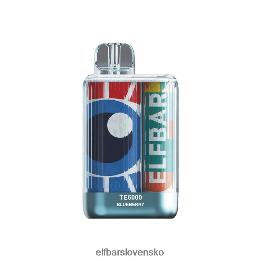 modrá razz limonáda elektronická cigareta JNN0TH90 jednorazové vape te6000 šluky ELFBAR