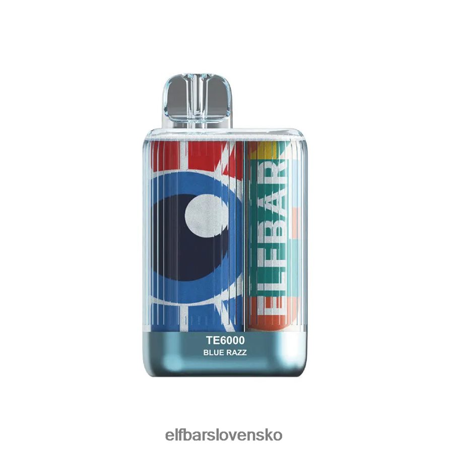 modrá razz limonáda elektronická cigareta JNN0TH90 jednorazové vape te6000 šluky ELFBAR