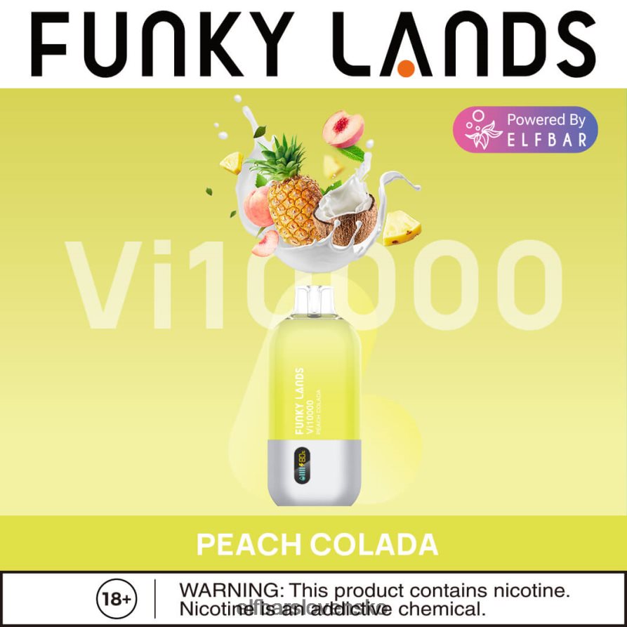 vodný melón malina duo ľad elektronická cigareta JNN0TH152 funky lands najlepšia príchuť jednorazová vape vi10000 ľadová séria ELFBAR