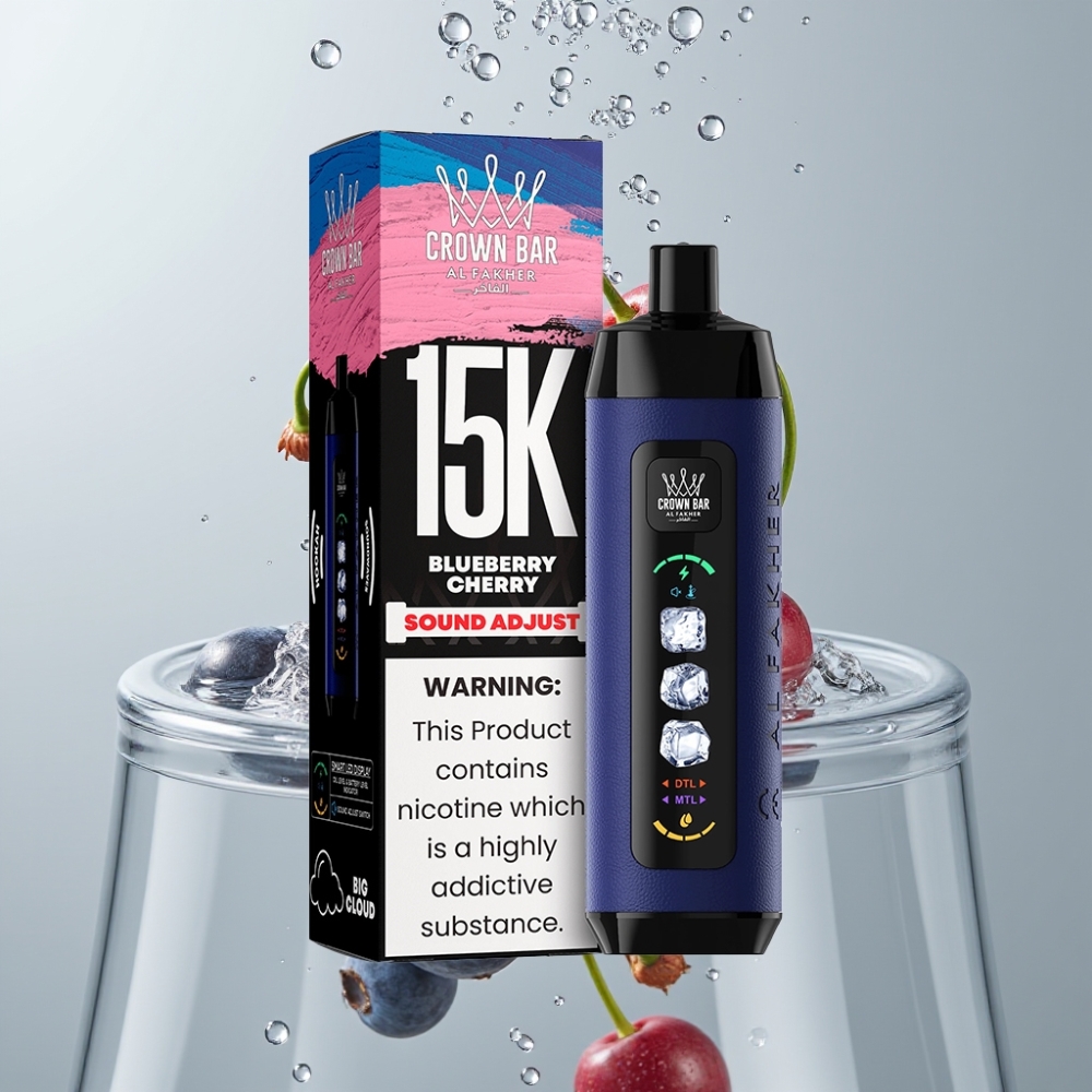 Al Fakher 15k Ice Adjust Clouds 15000 Puff 22ml Čučoriedka-Ceresňa