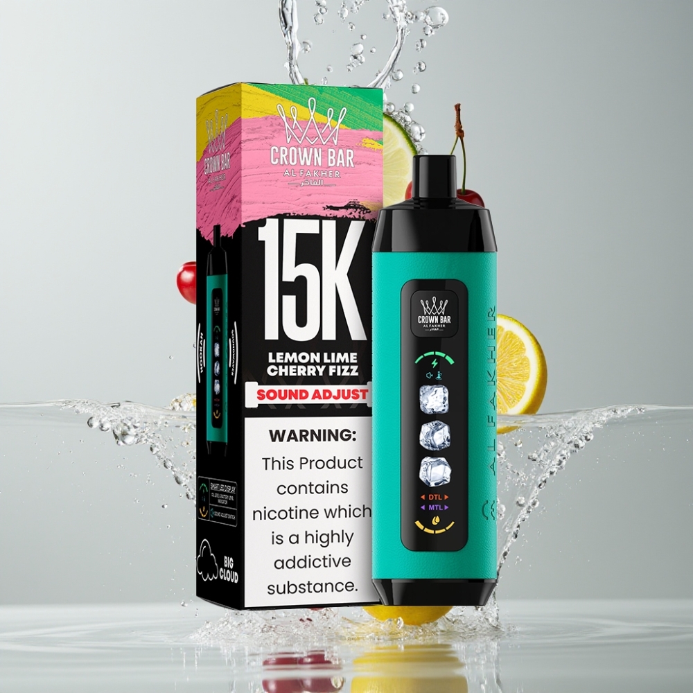 Al Fakher 15k Ice Adjust Clouds 15000 Ťahy 22ml Citrón Lime Čerešňová Fizz