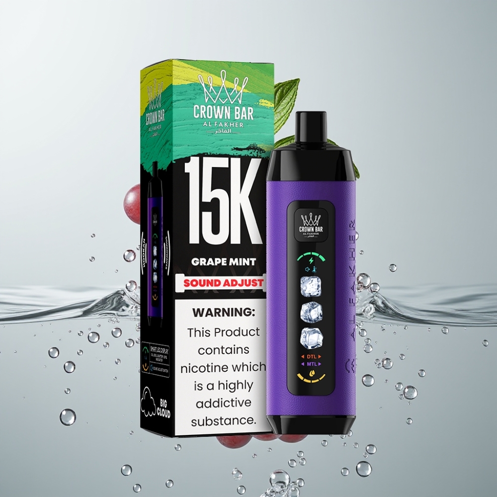 Al Fakher 15k Ice Adjust Clouds 15000 fajok 22ml Hroznová Mätová