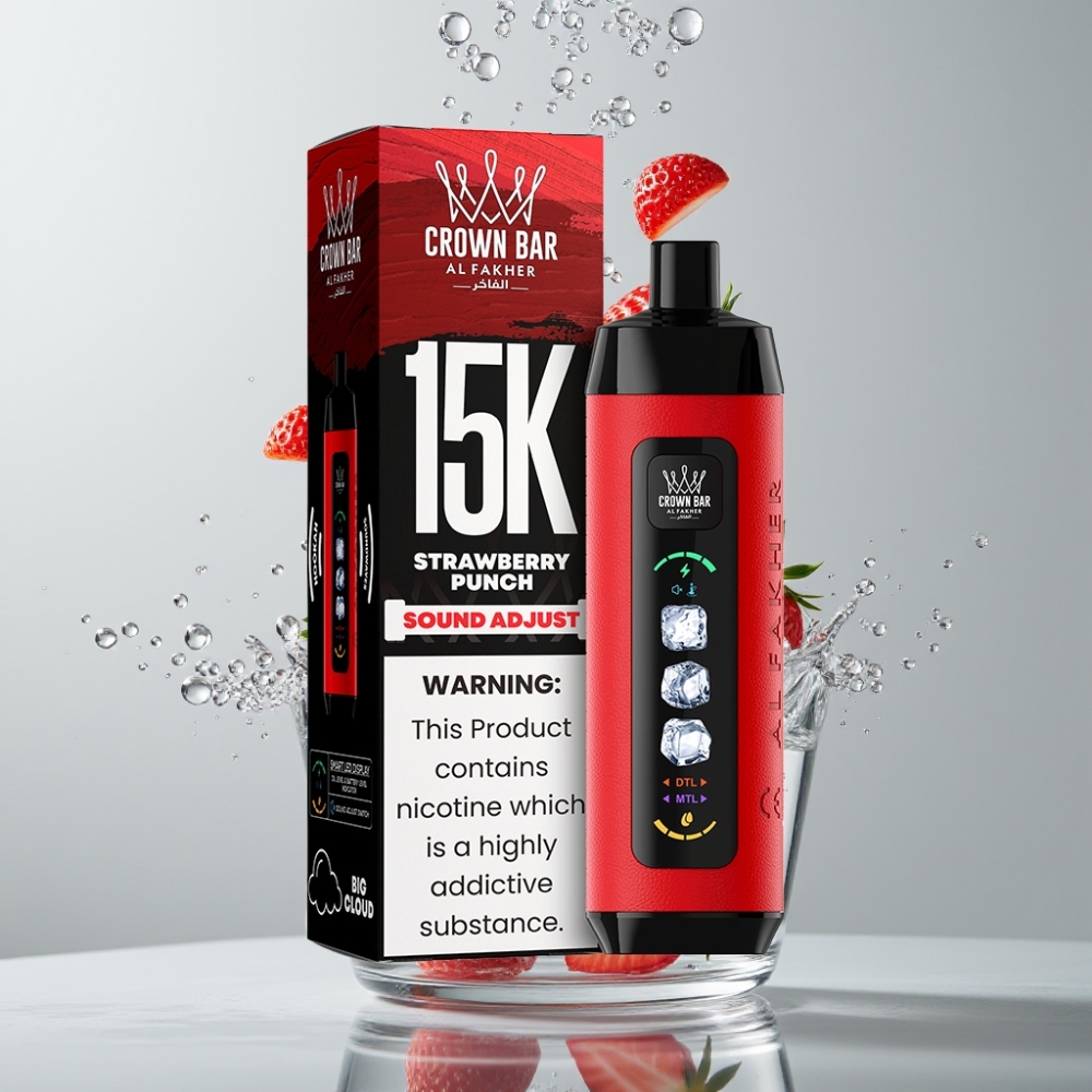 Al Fakher 15k Ice Adjust Clouds 15000 fajok 22ml jahôdový punč