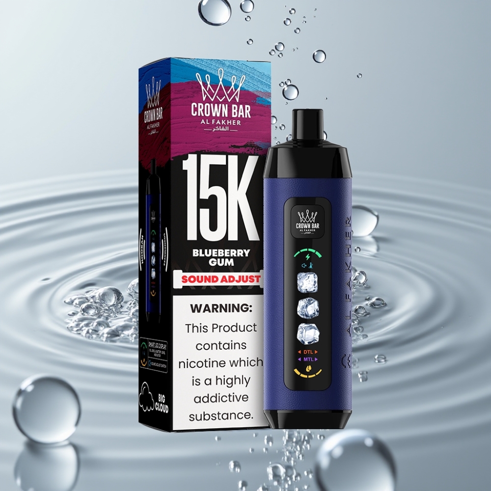 Al Fakher 15k Ice Adjust Clouds 15000 fajok Typ-C Čučoriedková žuvačka