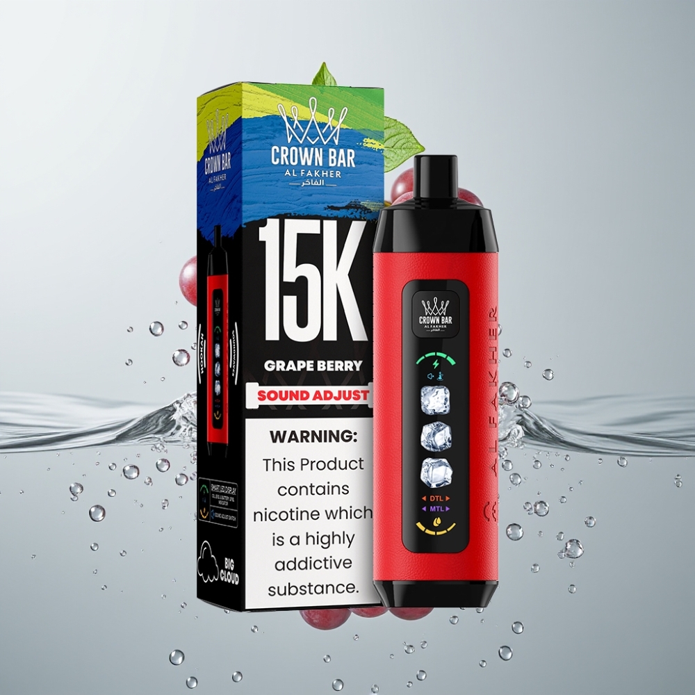 Al Fakher Ice Adjust Clouds 15k LED Display Hrozno Bobule