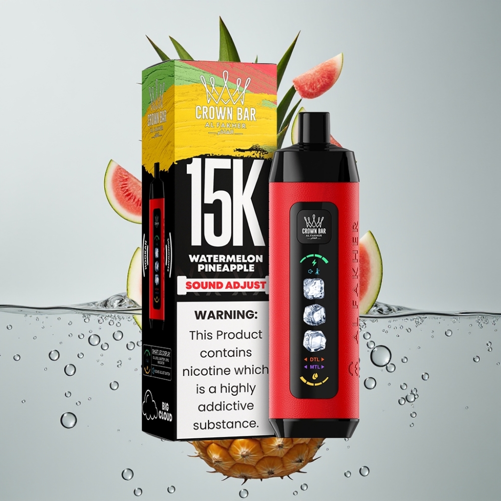 Al Fakher Ice Adjust Clouds 15k LED Display Vodňanovica Ananás