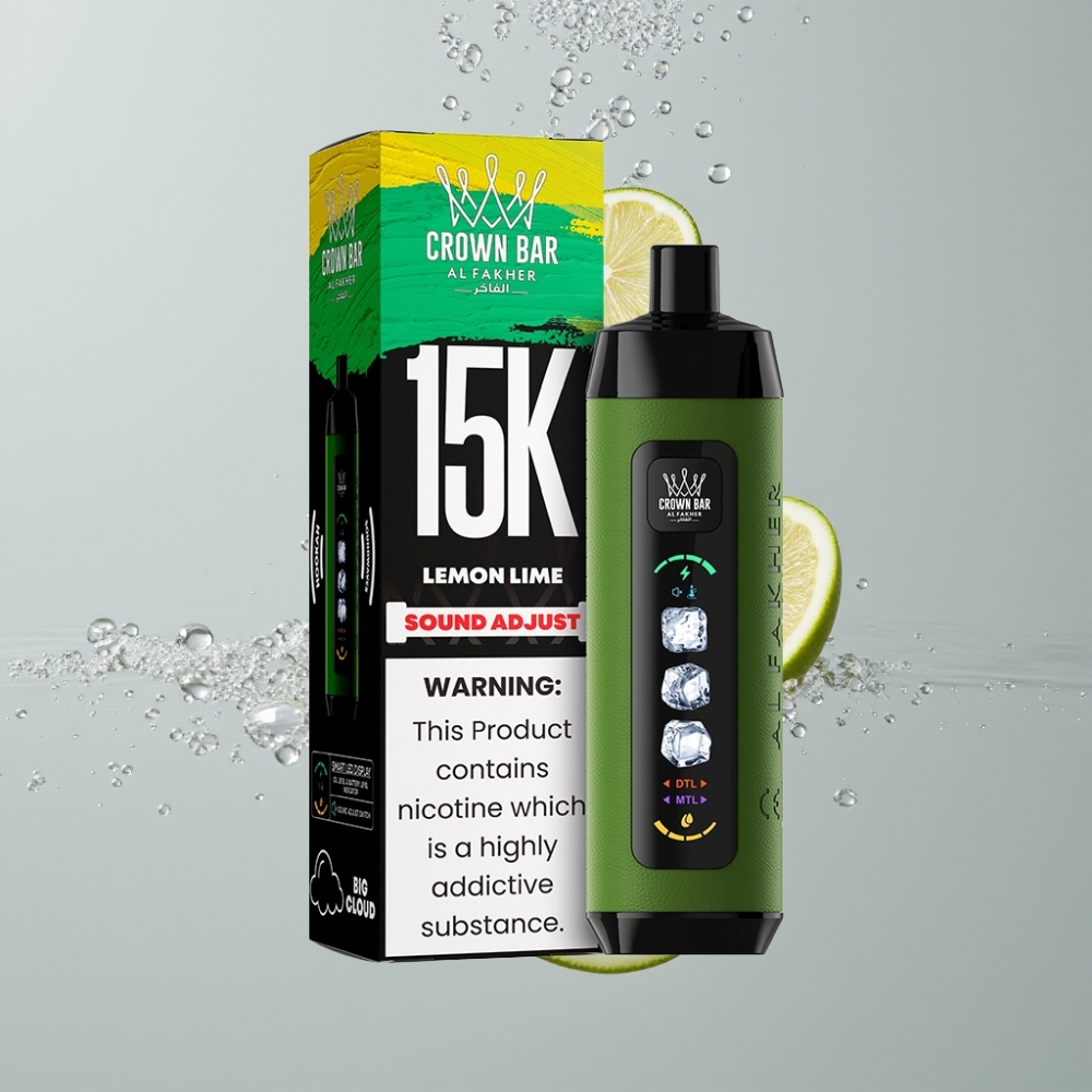 Al Fakher Ice Adjust Clouds 15k Limeta Citrón LED Typ-C