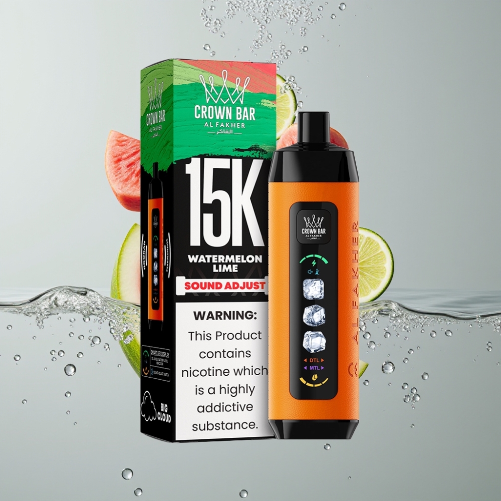 Al Fakher Ice Adjust Clouds 15k Puff 22ml Vodný Melón Limetka Disposable Device