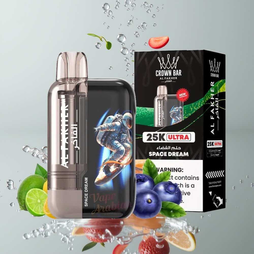 Al Fakher Crown Bar Ultra 25K Disposable Vape Vesmírny Sen 22ml 50mg